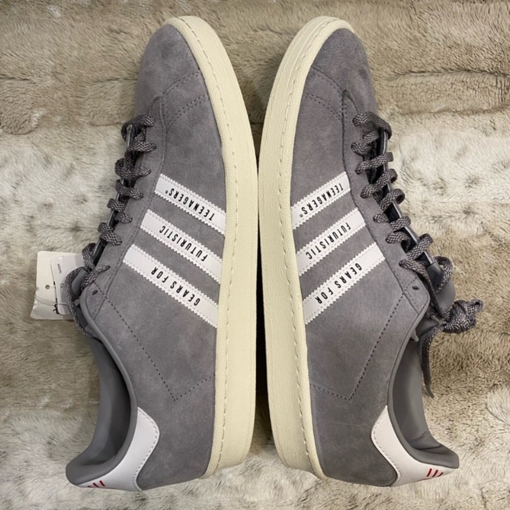 NWT Adidas🔥Automatic Campus Human Made Mens Casual Shoes Grey / Cloud White - Picture 5 of 16